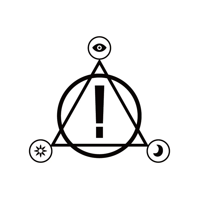 15.2*13.6cm Triangular and Circular Three End Eyes of the Sun Moon Vinyl Car Sticker Funny Car Window Body Decoration
15.2*13.6cm Triangular and Circular Three End Eyes of the Sun Moon Vinyl Car Sticker Funny Car Window Body Decoration