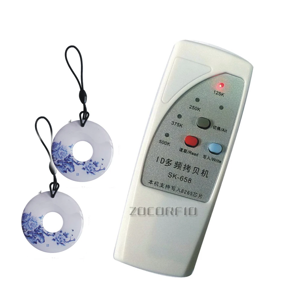 Free shipping 4 frequency EM4100 RFID Copier/ Duplicator/ Cloner ID EM reader & writer+ 5 rewritable keyfob
Free shipping 4 frequency EM4100 RFID Copier/ Duplicator/ Cloner ID EM reader & writer+ 5 rewritable keyfob