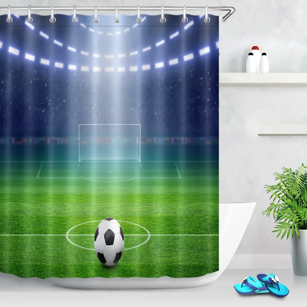 LB Green Football Indoor Field American Soccer Ball World Cup Shower Curtains Set Bathroom Curtain Polyester Waterproof Fabric
LB Green Football Indoor Field American Soccer Ball World Cup Shower Curtains Set Bathroom Curtain Polyester Waterproof Fabric