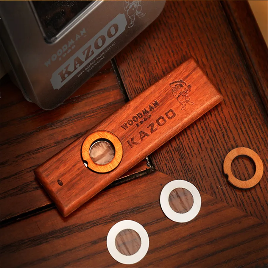 Популярные Ретро Деревянная гармоника Kazoo orff инструменты Гавайские гитары