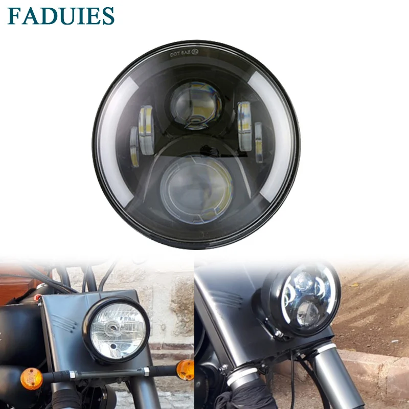 FADUIES 7inch Round Led Headlight High Low Beam Light Halo Angle Eyes DRL Headlamp For Jeep Wrangler Off Road 4x4 Motorcycle
FADUIES 7inch Round Led Headlight High Low Beam Light Halo Angle Eyes DRL Headlamp For Jeep Wrangler Off Road 4x4 Motorcycle