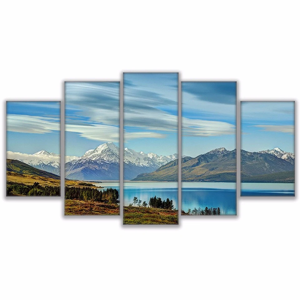 Poster Framework Living Room HD Printed Painting 5 PiecePcs Lake Snow Mountains Landscape Modern Wall Art Pictures Home Decor
Poster Framework Living Room HD Printed Painting 5 PiecePcs Lake Snow Mountains Landscape Modern Wall Art Pictures Home Decor