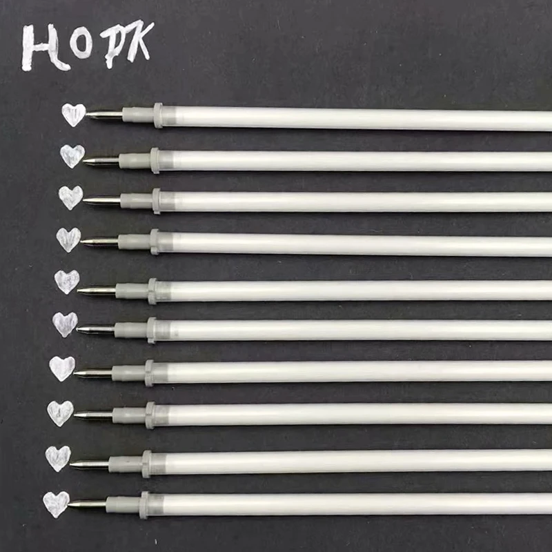 10Pcs/set White Gel Pen Refill Photo Album Gel Pen Refills Stationery Office Learning Cute Scrapbooking Pen Gift for Kids
10Pcs/set White Gel Pen Refill Photo Album Gel Pen Refills Stationery Office Learning Cute Scrapbooking Pen Gift for Kids