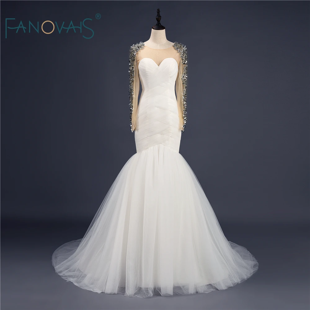 2019 Gorgeous Tulle Ruffled Shiny Luxury Sequined Real Sample Long Sleeve Wedding Gowns for Bridal vestidos de novias ASAW20
2019 Gorgeous Tulle Ruffled Shiny Luxury Sequined Real Sample Long Sleeve Wedding Gowns for Bridal vestidos de novias ASAW20