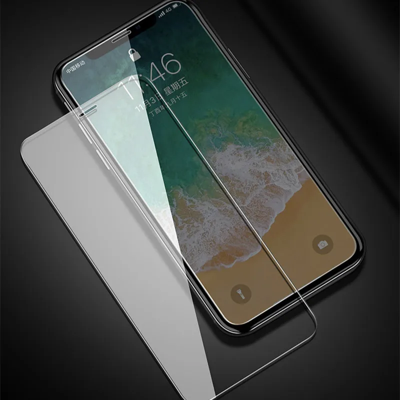 Полное покрытие Защитное стекло для IPhone 6 6S 7 8 Plus X XR XS MAX glass на Iphone HD экран