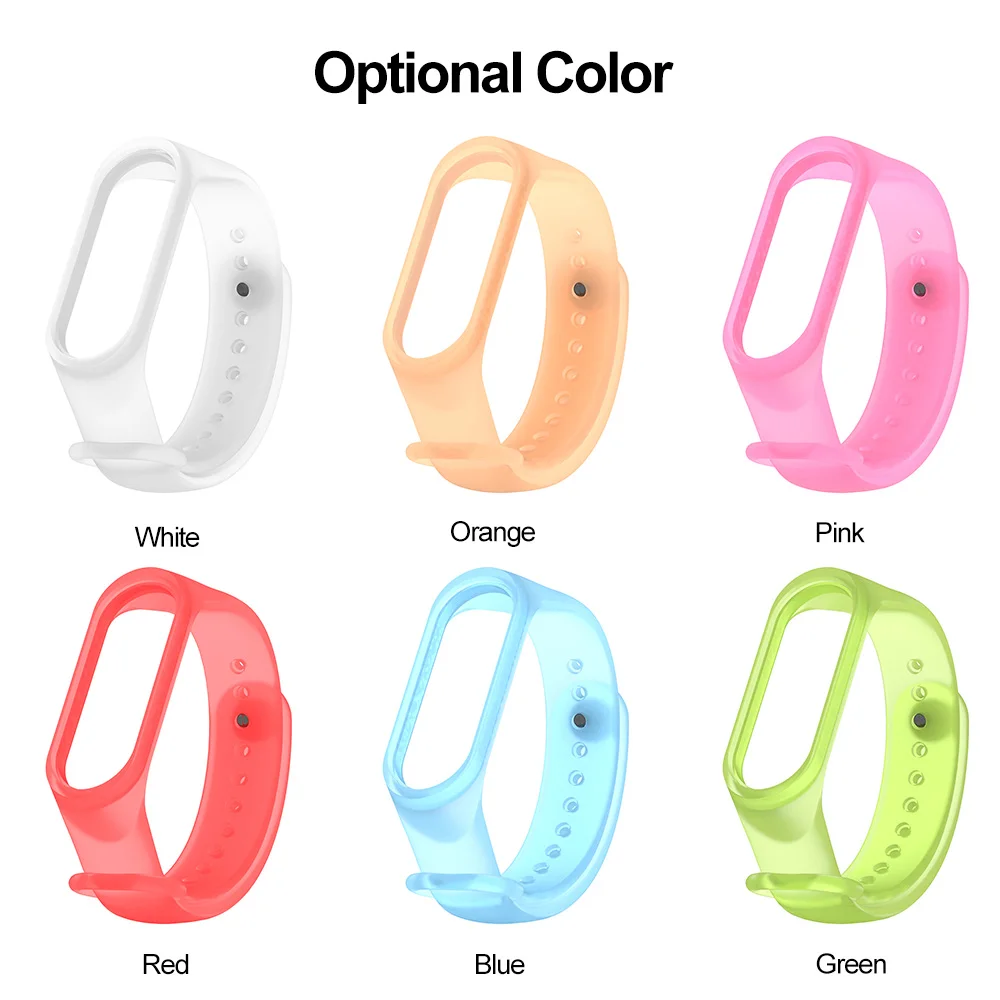 Ремешок для часов Xiaomi Mi Band 4 сменный ремешок браслета прозрачный спортивный
