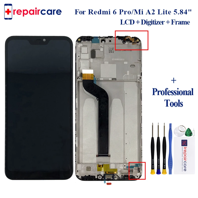 For Xiaomi Mi A2 Lite for Xiaomi Redmi 6 Pro LCD Display Touch Screen Digitizer Assembly with frame 5pcs with free shipping
For Xiaomi Mi A2 Lite for Xiaomi Redmi 6 Pro LCD Display Touch Screen Digitizer Assembly with frame 5pcs with free shipping