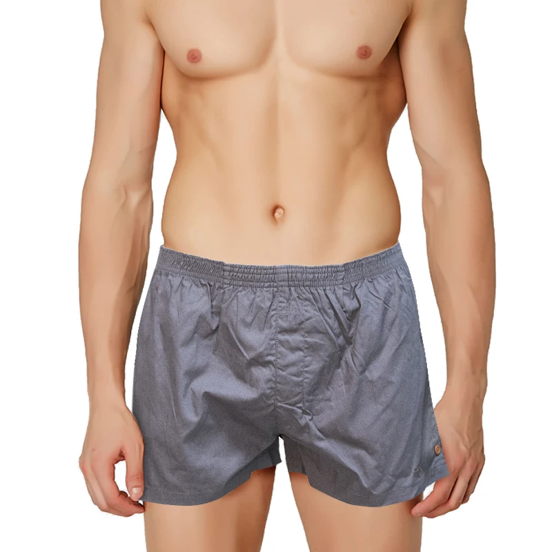 KalvonFu Men's Sleep Bottoms Simple Style Cotton Solid Casual Loose Comfortable Sexy Male Pajamas Boxer | Мужская одежда