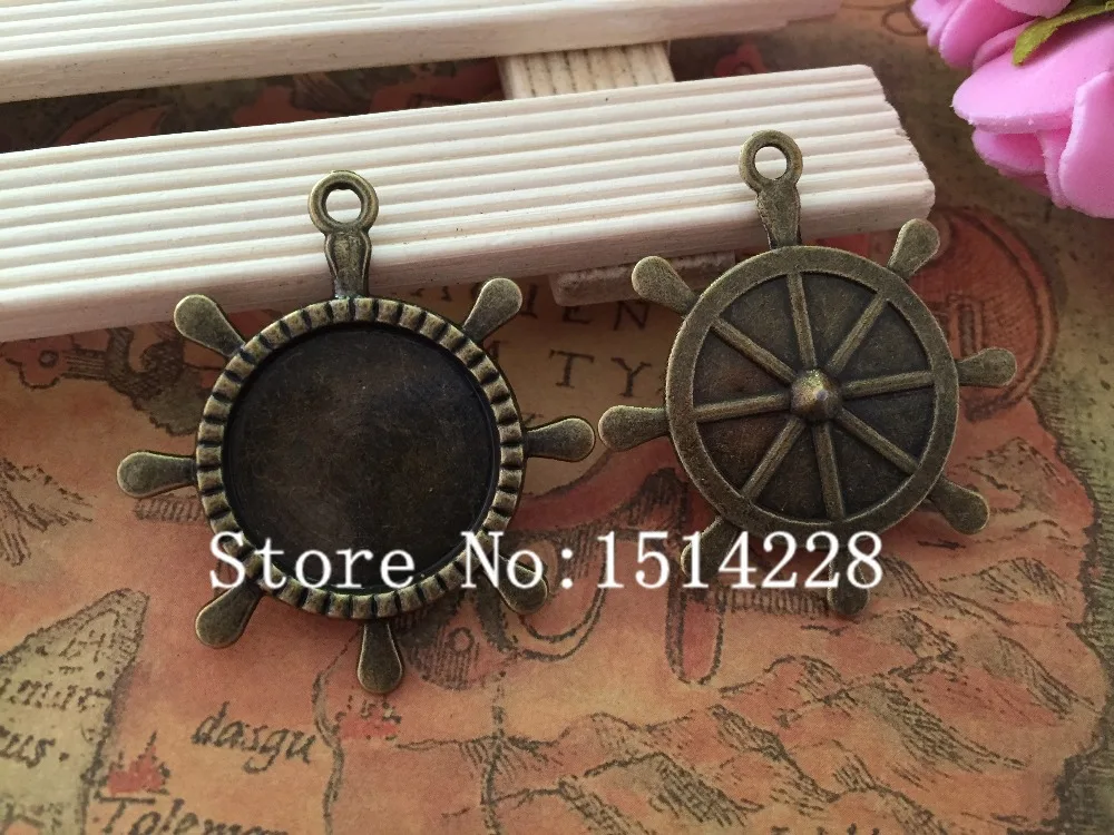 Free shipping!20pcs/lot.Antiqued Bronze ship round Pattern Tray Cameo Setting Pendant charm (inner Size 20mm)
Free shipping!20pcs/lot.Antiqued Bronze ship round Pattern Tray Cameo Setting Pendant charm (inner Size 20mm)