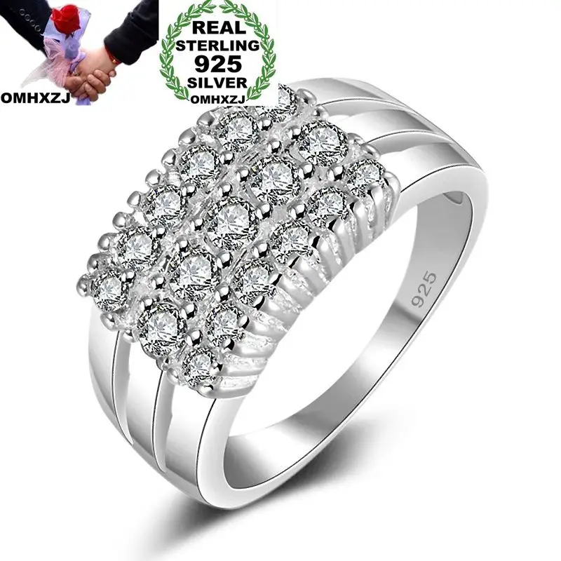 OMHXZJ Wholesale Personality Fashion OL Woman Girl Party Wedding Gift White Square AAA Zircon 925 Sterling Silver Ring RN151
OMHXZJ Wholesale Personality Fashion OL Woman Girl Party Wedding Gift White Square AAA Zircon 925 Sterling Silver Ring RN151