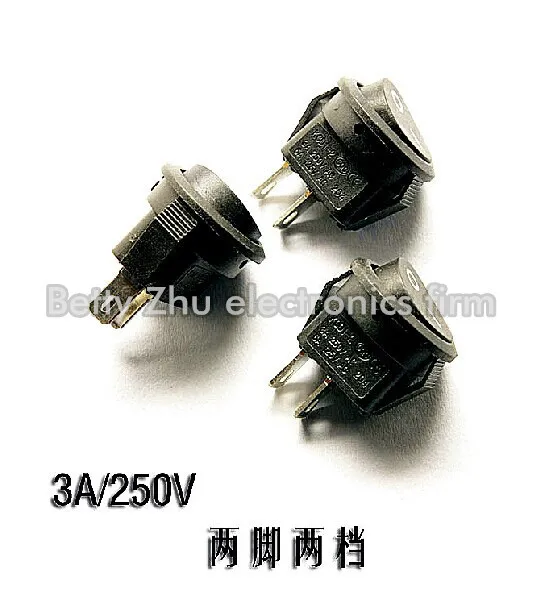 Маленький круглый клавишный переключатель 50 шт./лот, черный, 2 фута, 2 файла, клавишный переключатель 3A / 250V 6A / 125V
Маленький круглый клавишный переключатель 50 шт./лот, черный, 2 фута, 2 файла, клавишный переключатель 3A / 250V 6A / 125V