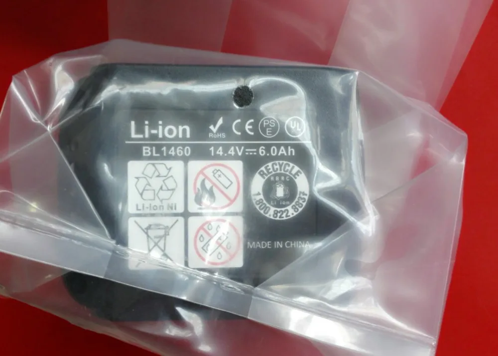 14.4V 6000MAh Li-ion Replacement Battery for BL1460 MAKITA 14.4 Volt Drills DA340DRF 194065-3 194066-1 BHP440RFE BML145
14.4V 6000MAh Li-ion Replacement Battery for BL1460 MAKITA 14.4 Volt Drills DA340DRF 194065-3 194066-1 BHP440RFE BML145