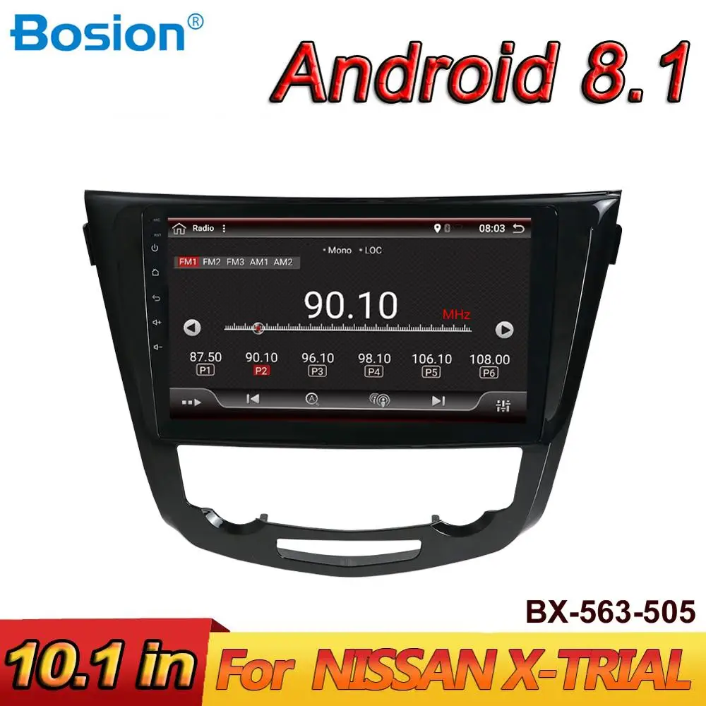 Bosion 4 ядра android 8 1 автомобильный dvd мультимедийный плеер для Nissan X Trail 2014 2017 стерео