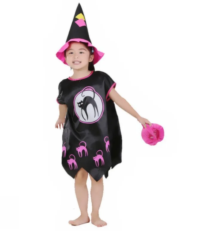 Novelty Stage Children Cosplay halloween witch costume cloak cape + hat + gift bag
Novelty Stage Children Cosplay halloween witch costume cloak cape + hat + gift bag