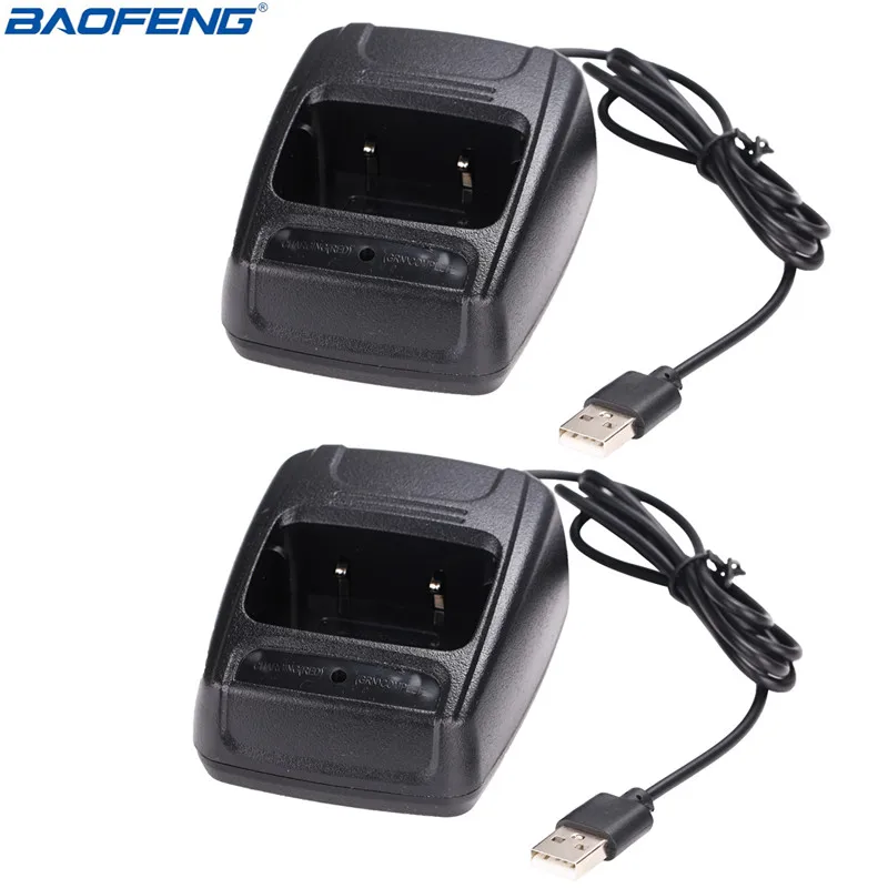 2 шт. Baofeng USB адаптер зарядное устройство двухстороннее Радио рация BF 888s зарядная