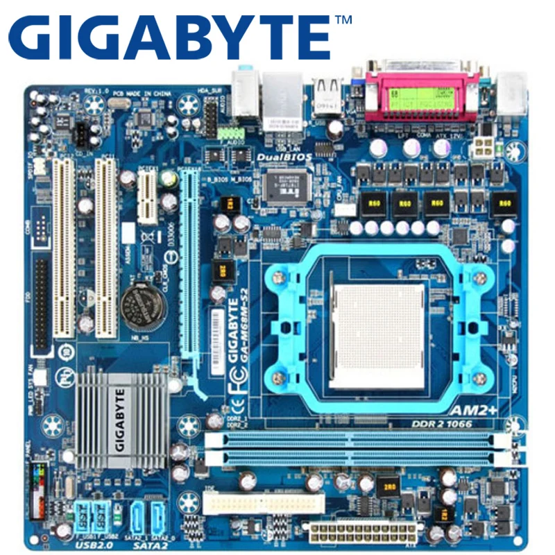 GIGABYTE GA-M68M-S2 настольная материнская плата 630A Socket AM2 AM2 + AM3 для Phenom II Phenom Athlon Sempron DDR2 8G б/у M68M-S2
GIGABYTE GA-M68M-S2 настольная материнская плата 630A Socket AM2 AM2 + AM3 для Phenom II Phenom Athlon Sempron DDR2 8G б/у M68M-S2