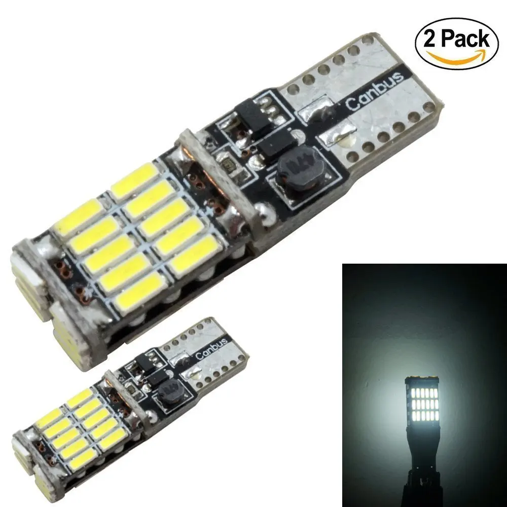 2x5W Whtie 6000K t10 CANBUS LED 26smd 3014 White Parking Light Lighting Lamp w5w l209
2x5W Whtie 6000K t10 CANBUS LED 26smd 3014 White Parking Light Lighting Lamp w5w l209