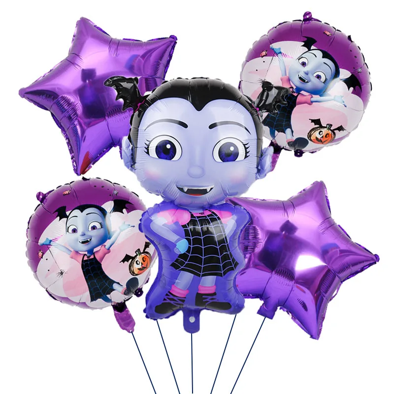 5 шт. Vampirina на день рождения вечерние шары Декор ведьмы гелиевый воздушный шарик