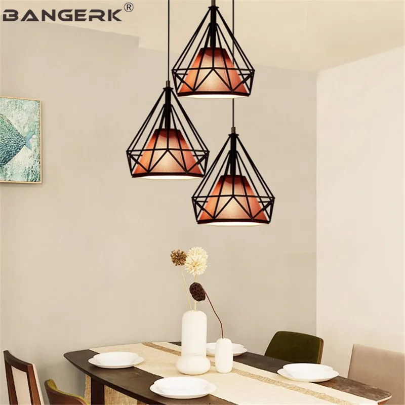 Industrial Wind Bird Cage LED Pendant Light Diamond Iron Modern Hanging Lamp Loft Home Decor Dining Room Lights Luminaire
Industrial Wind Bird Cage LED Pendant Light Diamond Iron Modern Hanging Lamp Loft Home Decor Dining Room Lights Luminaire