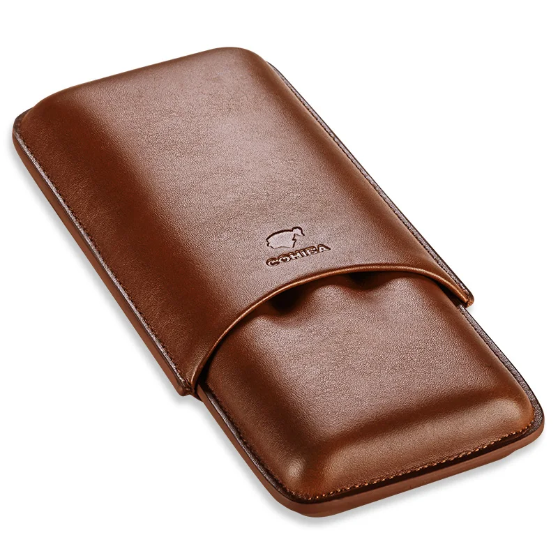 COHIBA Leather Cigar Humidor 3 Slot Cigar Case Portable Travel Storage Cigar Humidor With Gift Box Smoking Accessories For Men
COHIBA Leather Cigar Humidor 3 Slot Cigar Case Portable Travel Storage Cigar Humidor With Gift Box Smoking Accessories For Men