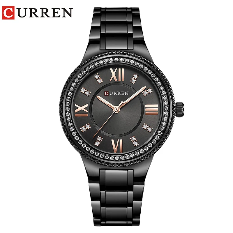 CURREN Fashion Women Watch Lady Dress Stainless Steel Watch Rose Gold Diamond Quartz Waterproof Wristwatch reloj mujer
CURREN Fashion Women Watch Lady Dress Stainless Steel Watch Rose Gold Diamond Quartz Waterproof Wristwatch reloj mujer