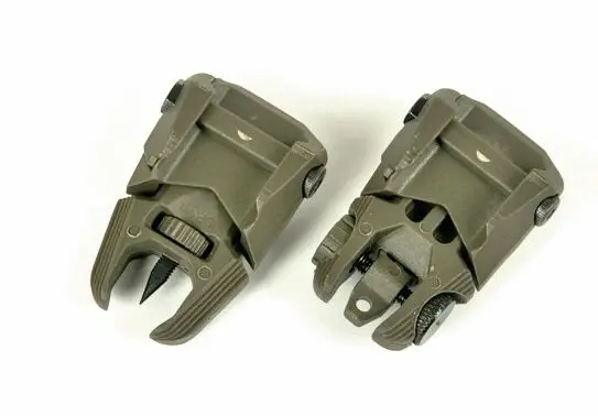 Tactical Folding Polymer Sight Front and Rear Flip Up Backup Sights For Hunting black/sand/od
Tactical Folding Polymer Sight Front and Rear Flip Up Backup Sights For Hunting black/sand/od