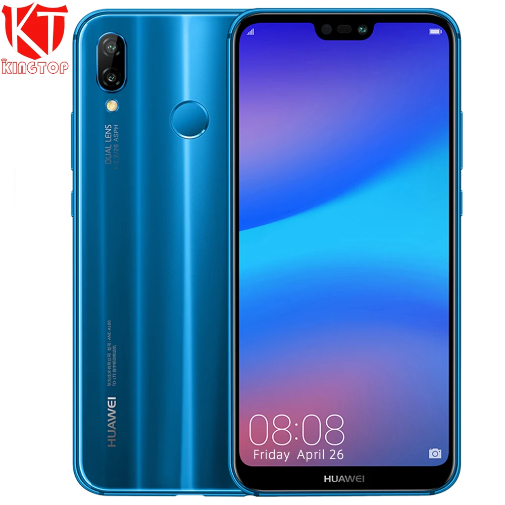 Глобальная оригинальная HUAWEI P20 Lite Nova 3e 4G LTE мобильный телефон 5 84 "экран Android 8