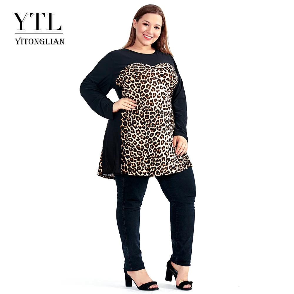 Women Plus Size Shift Dress Leopard Colorblock Big Size Woman Dress Spring Summer Tunic Slim Party Dress 5XL 6XL 7XL H102
Women Plus Size Shift Dress Leopard Colorblock Big Size Woman Dress Spring Summer Tunic Slim Party Dress 5XL 6XL 7XL H102