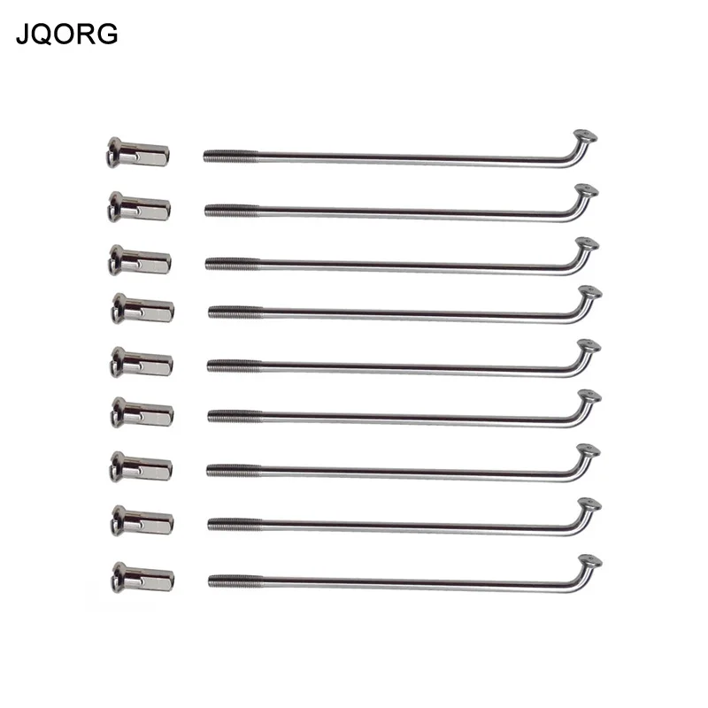 JQORG Spokes Diameter 2.6mm E-bike Spokes Sliver Color E-bicycle Spokes 304 Stainless Steel Material Electric Bike Spokes J-BEND
JQORG Spokes Diameter 2.6mm E-bike Spokes Sliver Color E-bicycle Spokes 304 Stainless Steel Material Electric Bike Spokes J-BEND