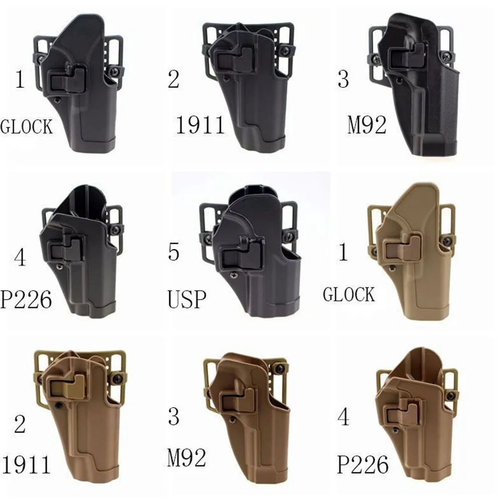 Tactical Glock Gun Holster Pistol Bag Right Hand for Outdoor Hunting Accessories 1911 M92 P226 G17 USP
Tactical Glock Gun Holster Pistol Bag Right Hand for Outdoor Hunting Accessories 1911 M92 P226 G17 USP