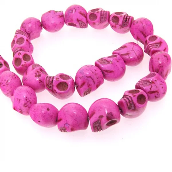 Натуральные 12 мм с фиолетовым черепом бирюзовые бусины прибл.|turquoise beads|beads
