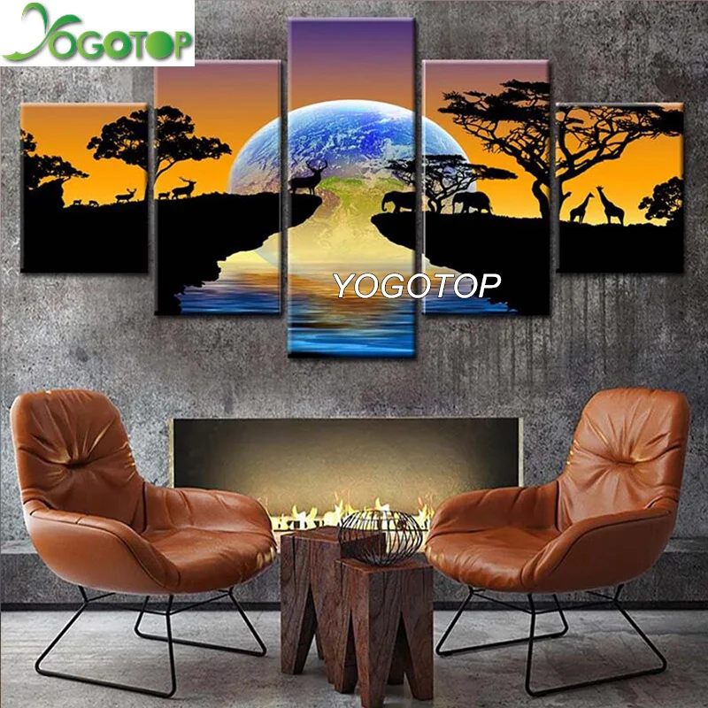 YOGOTOP Diamond Painting Africa Elephants DIY Diamond Embroidery Sunset landscape 5D Full Mosaic Pictures by Numbers 5pcs ML732
YOGOTOP Diamond Painting Africa Elephants DIY Diamond Embroidery Sunset landscape 5D Full Mosaic Pictures by Numbers 5pcs ML732