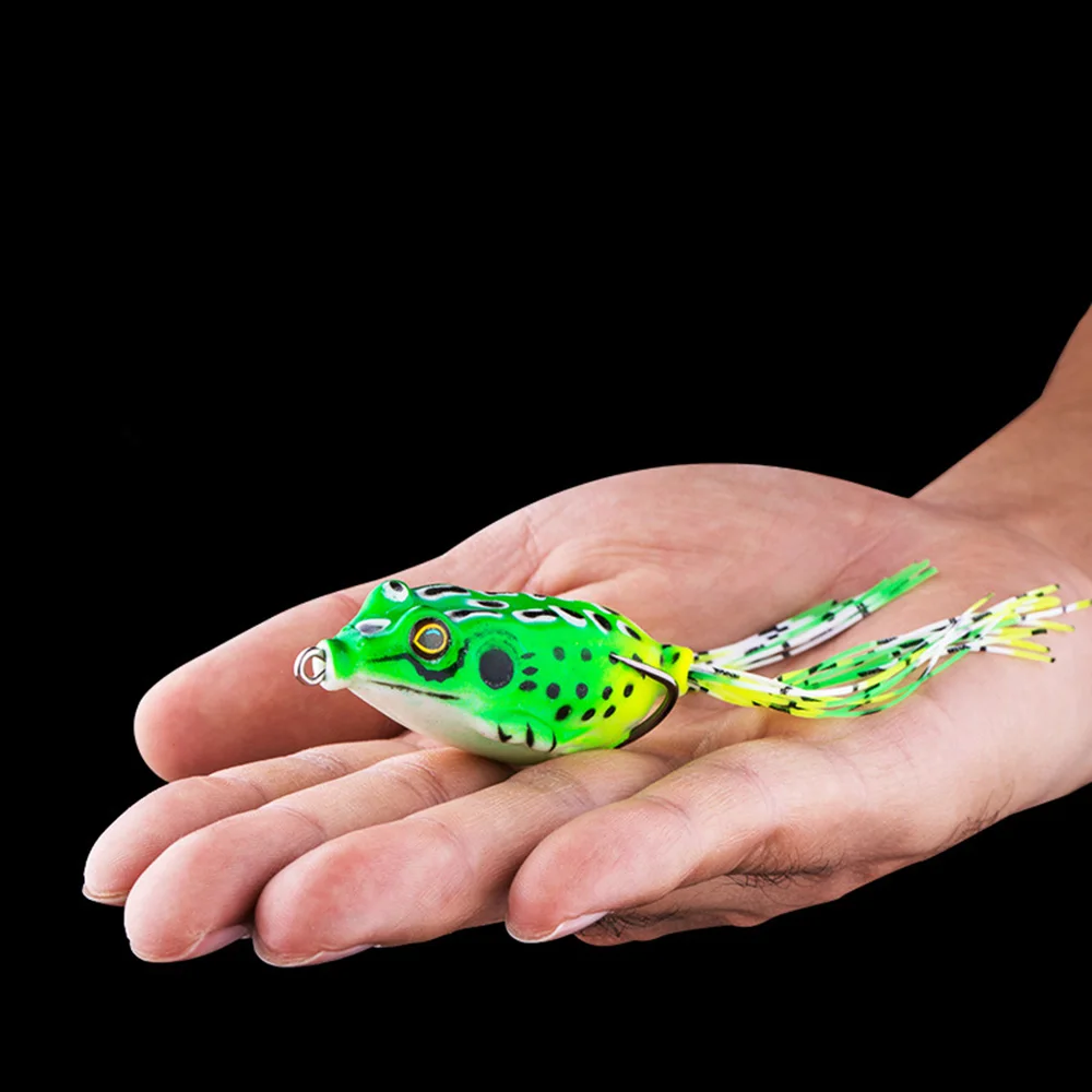 5 см/8 г силиконовая имитация рыболовная приманка лягушка 3D глаза Ray рыболовные