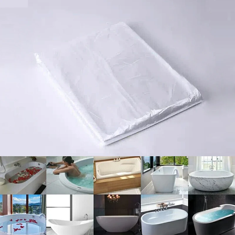 Thickened Disposable Bathtub Cover Bag Family Hotel Health Bath Tub Film Home Decor Salon Household Bag Lining Clear
Thickened Disposable Bathtub Cover Bag Family Hotel Health Bath Tub Film Home Decor Salon Household Bag Lining Clear