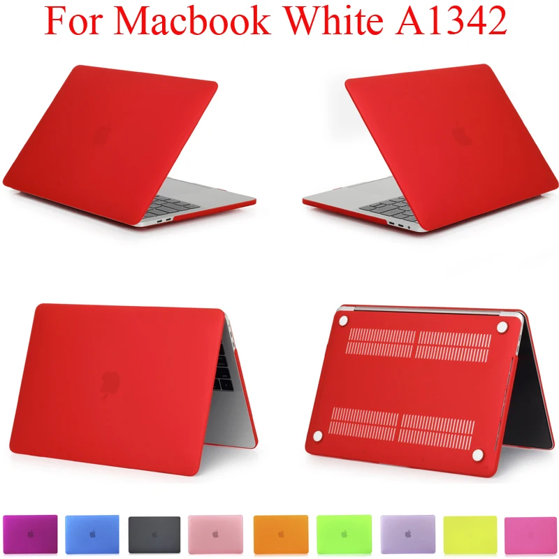 Матовый цветной чехол для Macbook A1342 Белый защитный 13 3 дюймовых чехлов|Бамперы| |