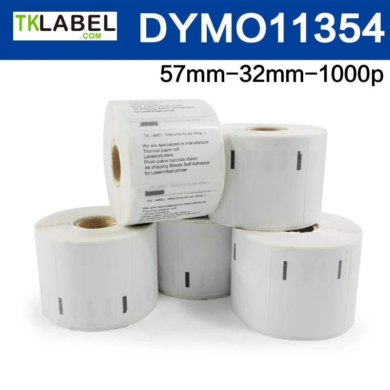 50 Rolls Compatible DYMO 11354 direct thermal label 57*32* 1000 Stickers Multi Purpose Labels free courier express
50 Rolls Compatible DYMO 11354 direct thermal label 57*32* 1000 Stickers Multi Purpose Labels free courier express