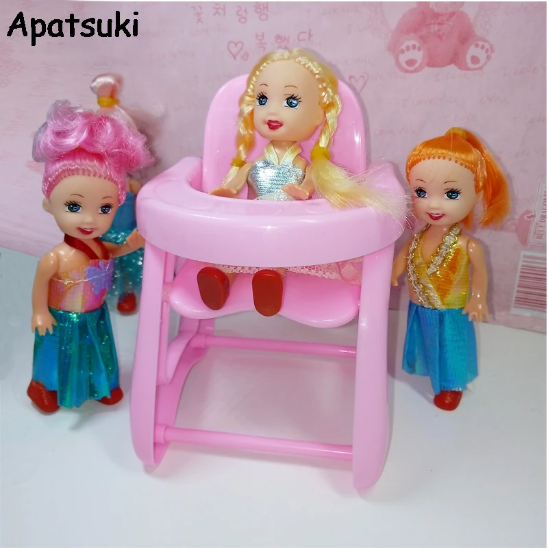 Регулируемый стул для куклы Келли 1/12 игрушки Кукла Барби домик детей кукольный