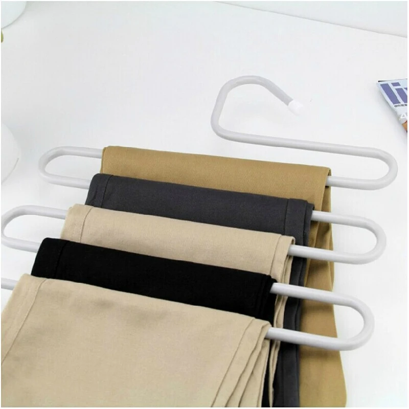 Iron S-Type Pants Rack Multi-Function Magic Pants Hanger Pants Clothes Rack Multi-layer Wrought Iron Storage Racks
Iron S-Type Pants Rack Multi-Function Magic Pants Hanger Pants Clothes Rack Multi-layer Wrought Iron Storage Racks