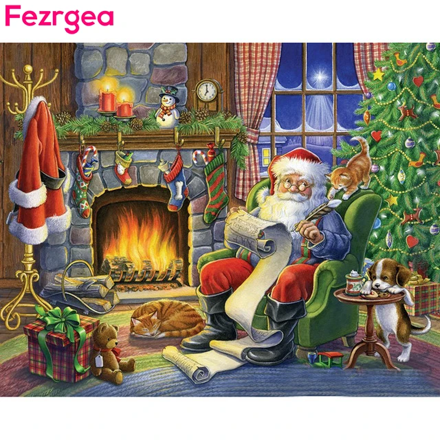 Fezrge Рождественское украшение для дома, полная квадратная дрель, DIY искусственное дерево Санта-Клаус
Fezrge Рождественское украшение для дома, полная квадратная дрель, DIY искусственное дерево Санта-Клаус