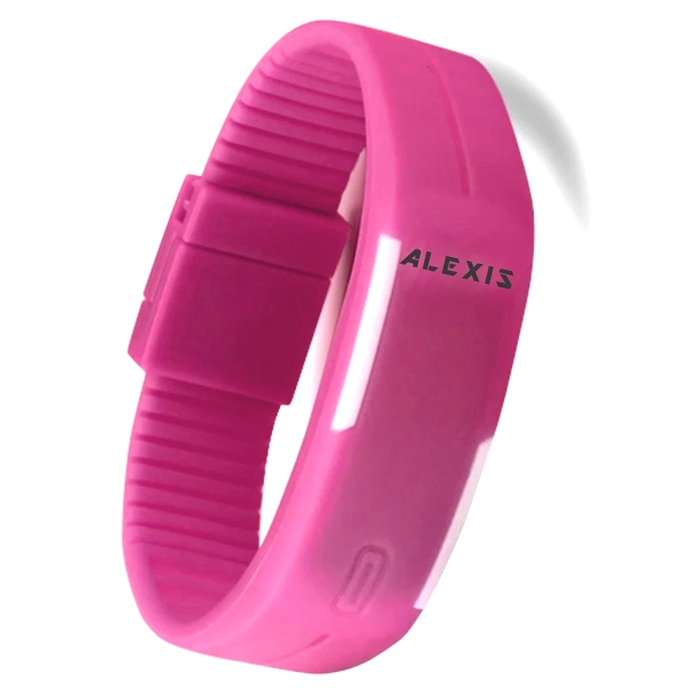 ALEXIS LED Watches For Pretty Ladies New Rectangular Magenta Watchcase Silicone Magenta Color Band Digital Watch DW447I
ALEXIS LED Watches For Pretty Ladies New Rectangular Magenta Watchcase Silicone Magenta Color Band Digital Watch DW447I