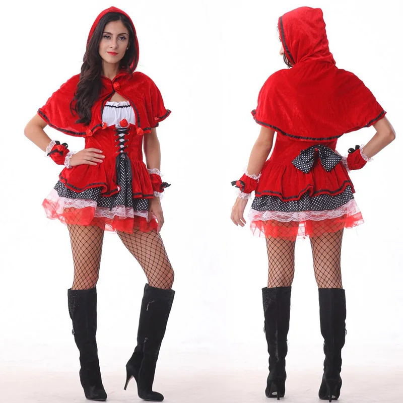 women Little Red Riding Hood sexy short Cosplay Fashion Costume Halloween Costume European and American game uniform JQ-1044
women Little Red Riding Hood sexy short Cosplay Fashion Costume Halloween Costume European and American game uniform JQ-1044