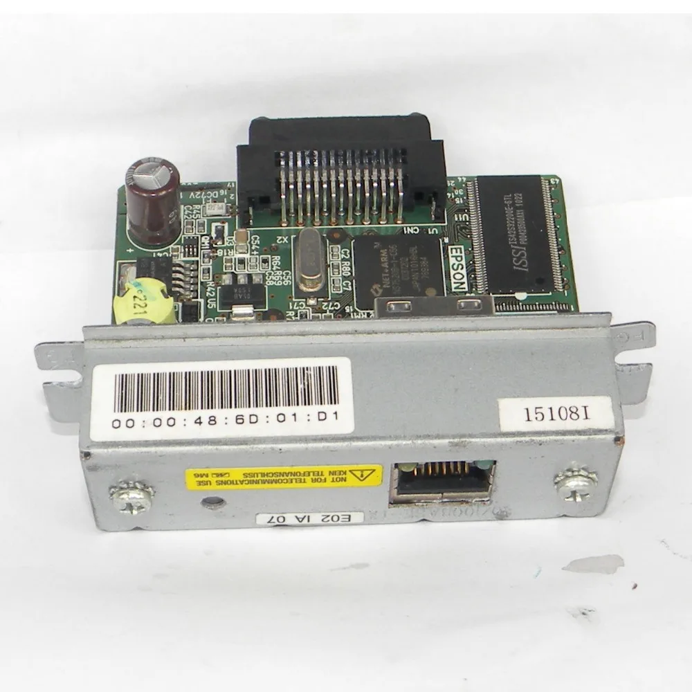 for E PSON Receipt POS Printer network RJ-45 Adapter M155B UB-E02 for T88IV M129H
for E PSON Receipt POS Printer network RJ-45 Adapter M155B UB-E02 for T88IV M129H