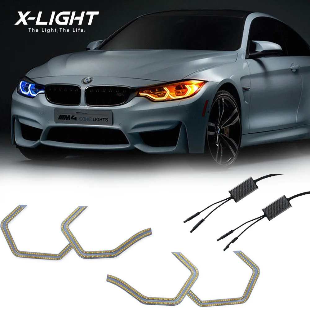 Switchback M4 Iconic Style Dual-Color LED Angel Eye Kit w/Relay Wirings For BMW
Switchback M4 Iconic Style Dual-Color LED Angel Eye Kit w/Relay Wirings For BMW