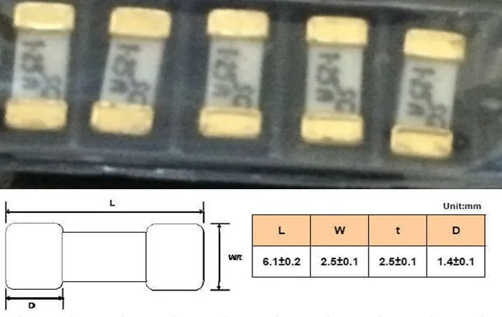 1808 3A FUSE Gold-plated Size 6.1*2.5 MM 125VDC SMD 160VAC Ceramic fuse Glass 50 pcs/lot ,new and original
1808 3A FUSE Gold-plated Size 6.1*2.5 MM 125VDC SMD 160VAC Ceramic fuse Glass 50 pcs/lot ,new and original
