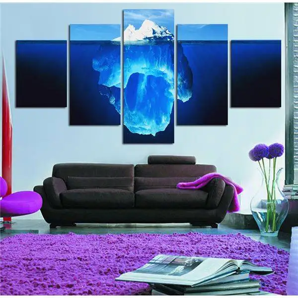 No Frame)5 Pcs Tip Of The Iceberg Painting Canvas Wall Art Picture Home Decora Living Room Canvas Print Painting Large Canvas -3
No Frame)5 Pcs Tip Of The Iceberg Painting Canvas Wall Art Picture Home Decora Living Room Canvas Print Painting Large Canvas -3