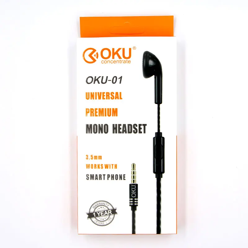 3.5mm Single In-Ear Only Mono Earphone Earbud Headset w/ Mic Audifono For iPhone Samsung Vivo Oppo Xiaomi
3.5mm Single In-Ear Only Mono Earphone Earbud Headset w/ Mic Audifono For iPhone Samsung Vivo Oppo Xiaomi