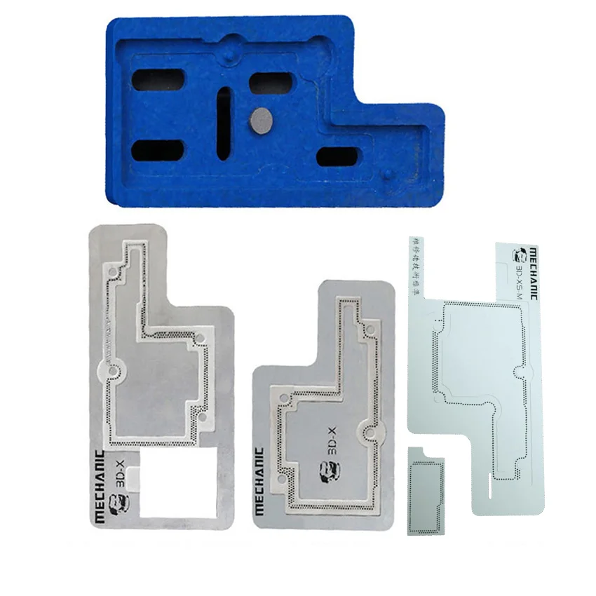 MECHANIC 3D BGA Reballing Stencil Kit for iPhone x/xs/xr/xs max Motherboard Middle Layer Planting Tin Soldering Net
MECHANIC 3D BGA Reballing Stencil Kit for iPhone x/xs/xr/xs max Motherboard Middle Layer Planting Tin Soldering Net