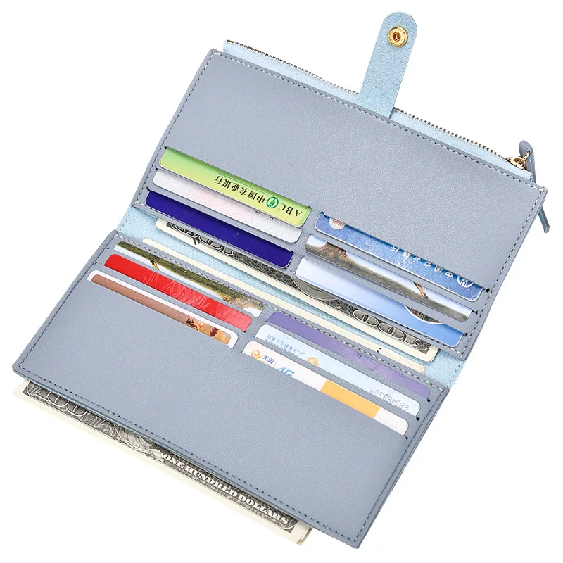 Famous Brand Women Wallet PU Leather Long Clutch Wallets for Women Card Holder Hasp Zipper with Coin Pocket Bifold Female Purse
Famous Brand Women Wallet PU Leather Long Clutch Wallets for Women Card Holder Hasp Zipper with Coin Pocket Bifold Female Purse
