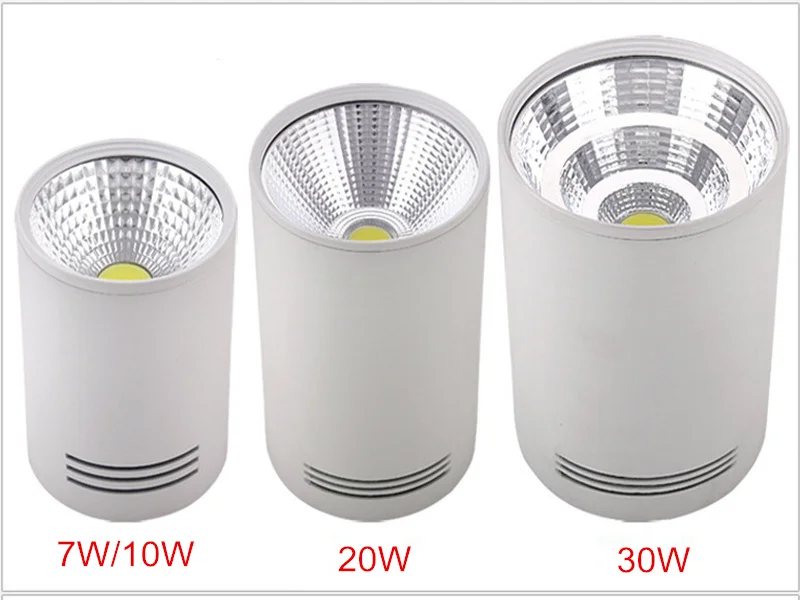 Super Bright Surface Mounted Ceiling Downlight 7W 10W 20W 30W 85-265V lamp COB Led downlights Ceiling Spot light +led driver
Super Bright Surface Mounted Ceiling Downlight 7W 10W 20W 30W 85-265V lamp COB Led downlights Ceiling Spot light +led driver