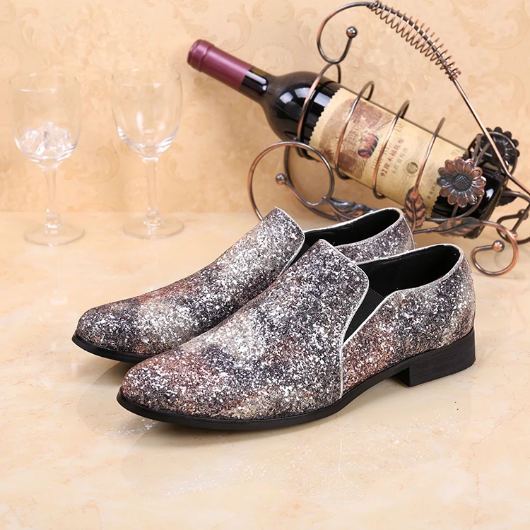British style men's fashion round toe real leather sequins wedding oxfords top quality slip on sapato masculino large size EU46
British style men's fashion round toe real leather sequins wedding oxfords top quality slip on sapato masculino large size EU46
